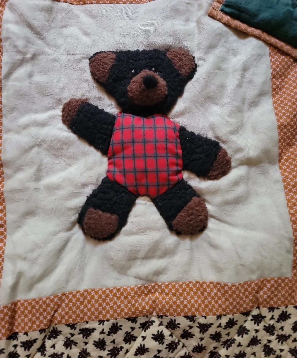 Teddy Bear Patchwork Quilt - Multicolor Bears